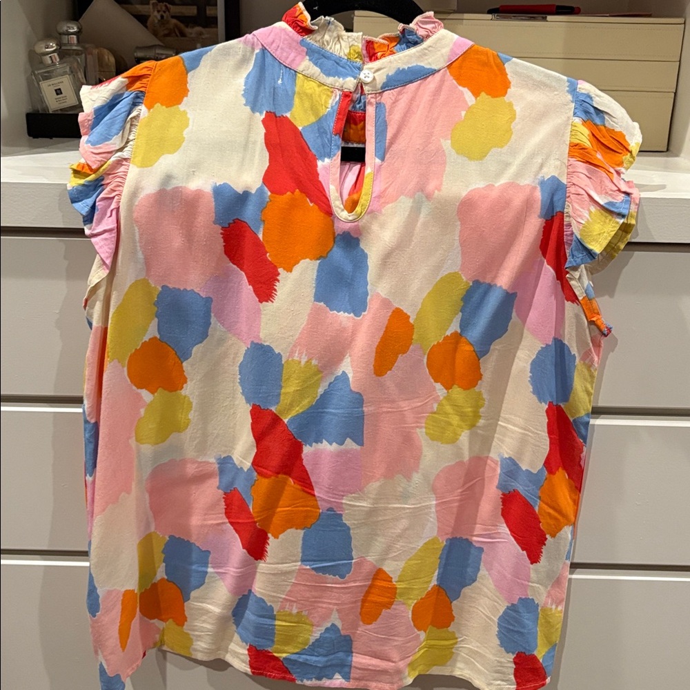 THML Multicolor Ruffle Sleeve Blouse - Picture 4 of 4